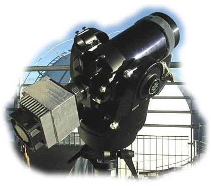 Une caméra CCD Audine au foyer d'un télescope ETX de Meade au Pic du Midi