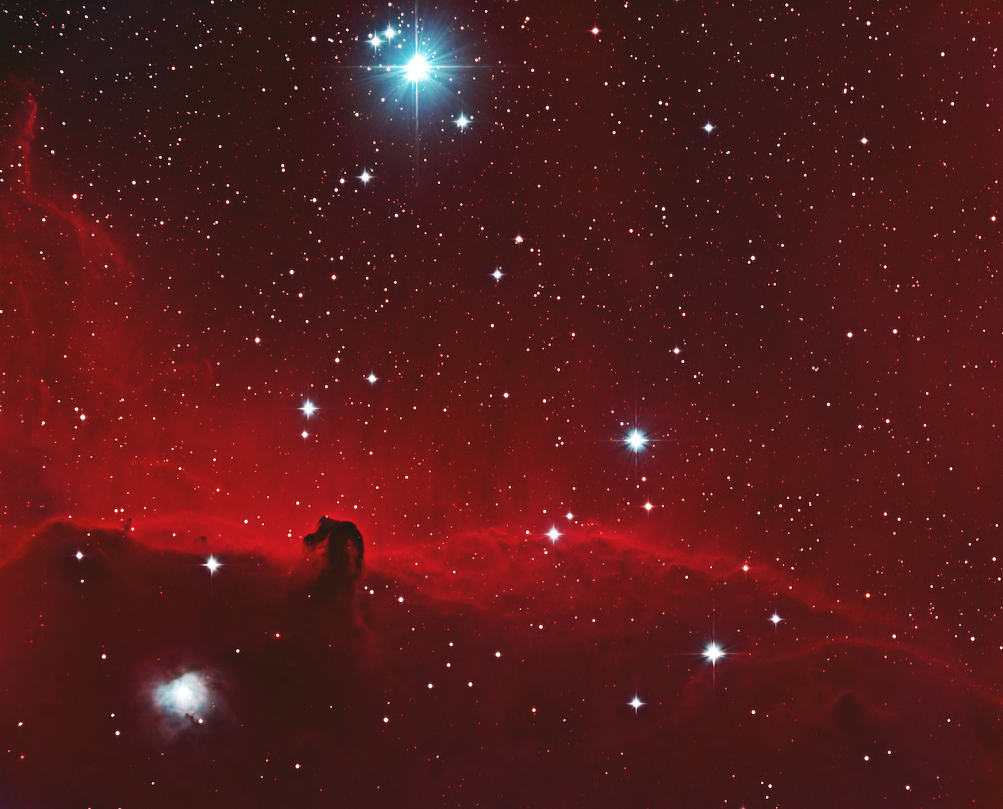 L'image du mois de mars 2018 - Barnard 33 ou la nébuleuse de la Tête de cheval par Simon-Pierre Gorza