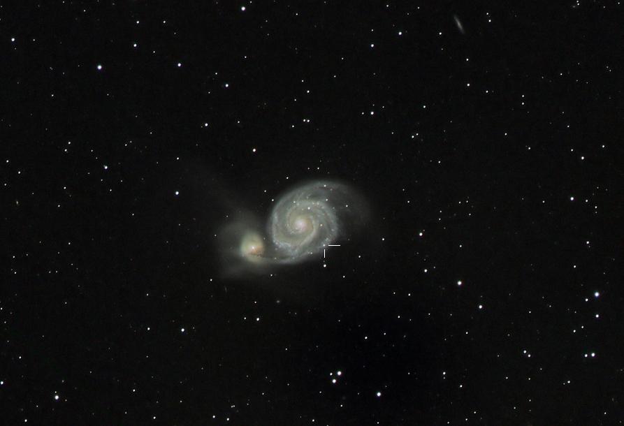 Image du mois de mai 2011 - La galaxie M51 et la supernova par Didier Keus