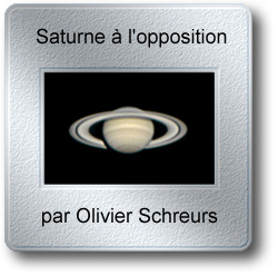 L'image du mois de mars 2006 - Saturne à l'opposition par Olivier Schreurs