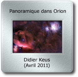 Image du mois d'avril 2011 - Panoramique dans Orion par Didier Keus