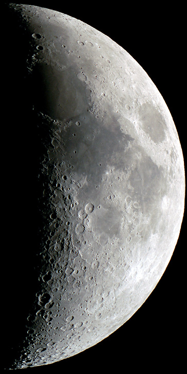 Image du mois de Mai 2004 - Quartier de Lune par Didier Keus