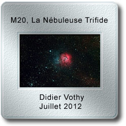 L'image du mois de juillet 2012 - M20, la nébuleuse Trifide par Didier Vothy
