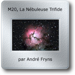L'image du mois de septembre 2007 - M20, la Nébuleuse Trifide par André Fryns