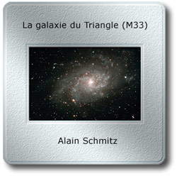L'image du mois d'octobre 2008 - La galaxie du Trianle (M33) par Alain Schmitz