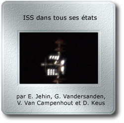 L'image du mois d'octobre 2009 - ISS dans tous ses états par E. Jehin, G. Vandersanden, V. Van Campenhout et D. Keus