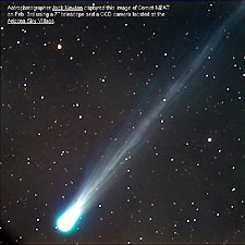 La comète NEAT V1 photographiée par Jack Newton