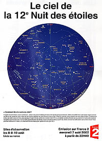 Le ciel de la 12ème Nuit des Etoiles - Cliquez pour agrandir