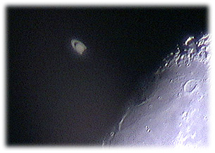 Occultation de Saturne par la Lune - Cliché : Olivier Maréchal