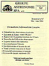 Calendrier des observations et activités de mai et juin 2004