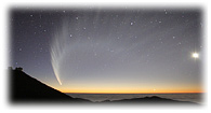 Les photographies de la comète Mc Naught prises par Emmanuel Jehin depuis le Chili