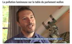 La pollution lumineuse sur la table du parlement wallon